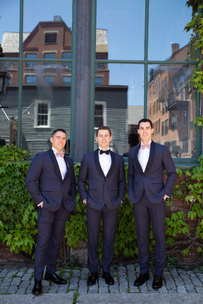 groomsmen in bowties 