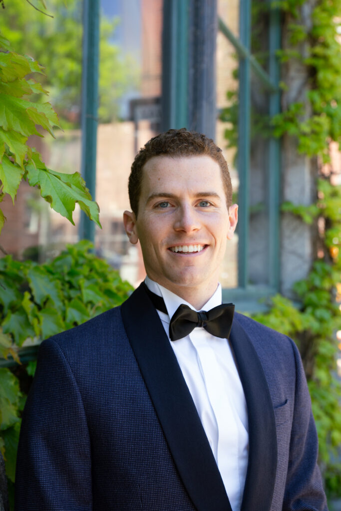 groom portrait with bowtie 