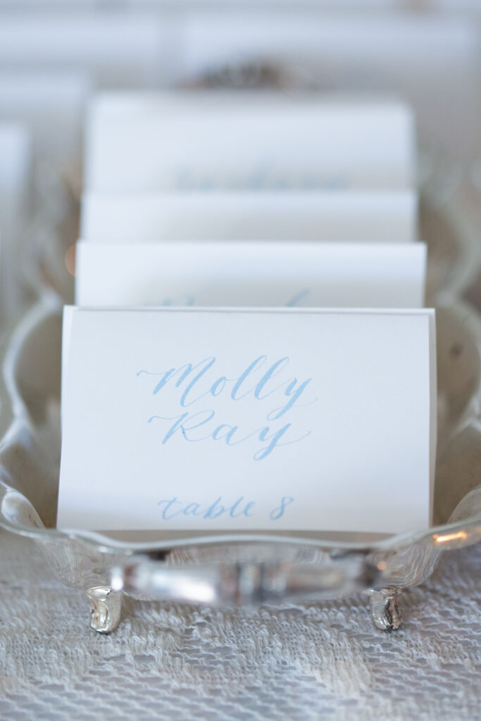 place cards for guests