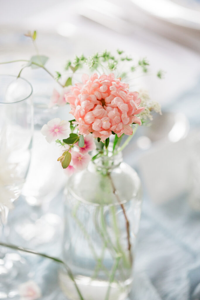 flower in vase on table