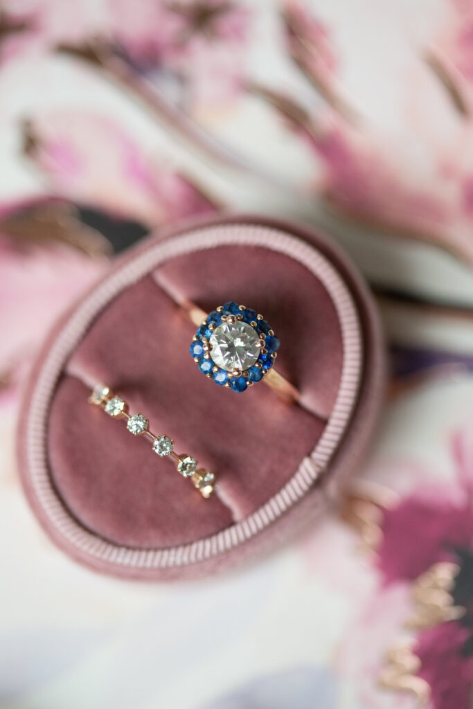 heirloom ring in pink ring box 