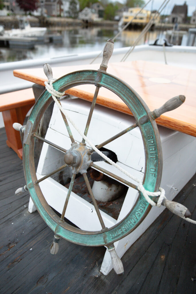 sailboat helm wheel