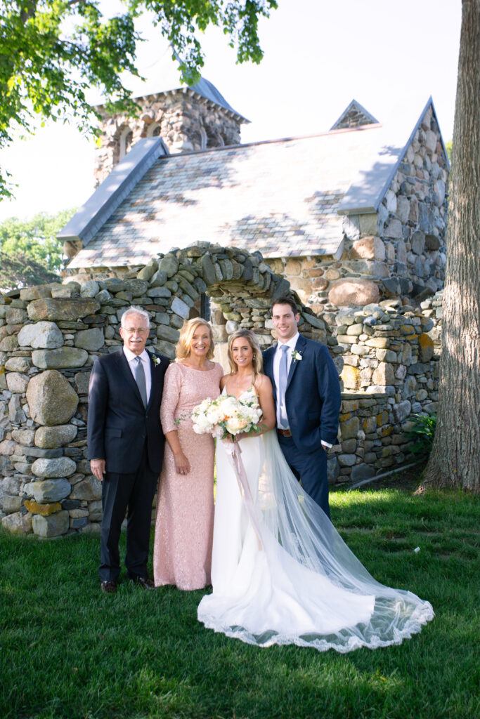 bride and her family