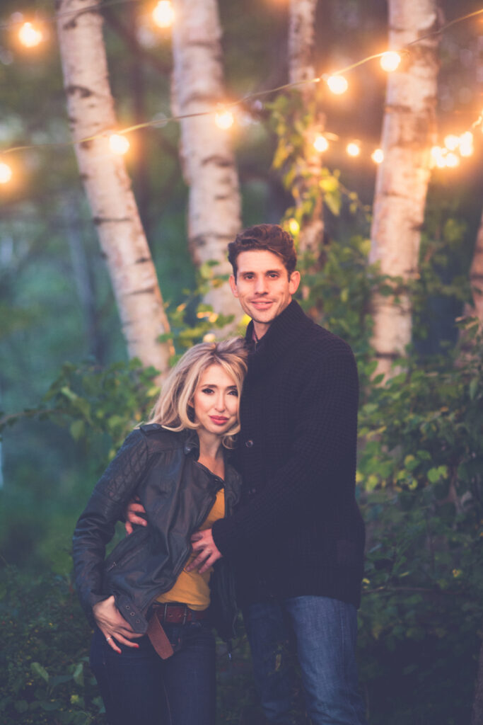 romantic engagement session 