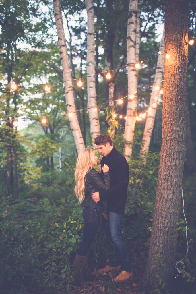 romantic engagement session 