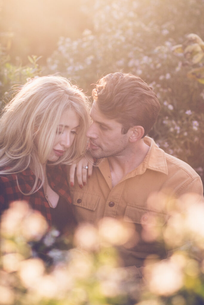 romantic engagement session 